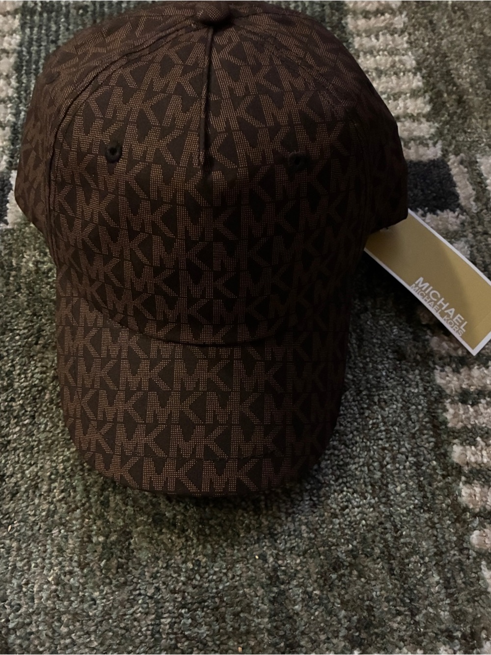 Michael Kors Brown MK Monogram Cap